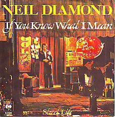 VINYLSINGLE * NEIL DIAMOND * IF YOU KNOW WHAT I MEAN*GERMANY