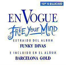 VINYLSINGLE * EN VOGUE * FREE YOUR MIND * PROMO * SPAIN 7