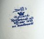 Groot Delfts blauw wandbord Rembrandt - 1 - Thumbnail