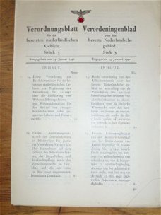 Verordnungsblatt fur die besetzen Niederlandischen gebieten