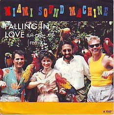 SINGLE * GLORIA ESTEFAN & MIAMI SOUND MACHINE *FALLING IN LO - 1