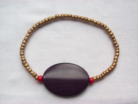 ibiza armband goud rood paars armbandje armcandy s - 1
