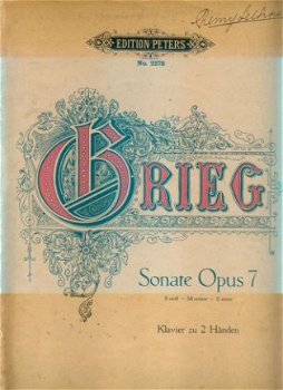 Grieg, Sonate Opus 7 - 1