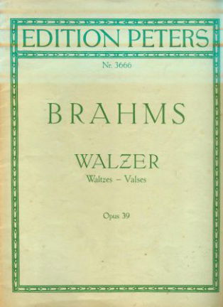 Brahms; Walzer , Opus 39 - nr. 1