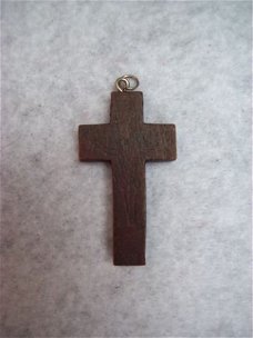 houten kruisje hanger kruis cross bruin hout