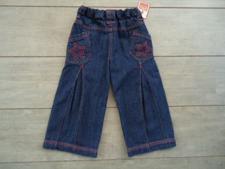 Nieuwe B&D Meisjes jeans met ster maat 92 - 1