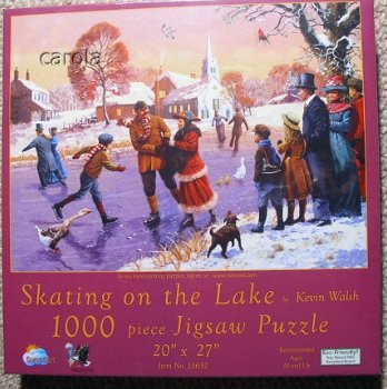 SunsOut - Skating on the Lake - 1000 Stukjes Nieuw - 2