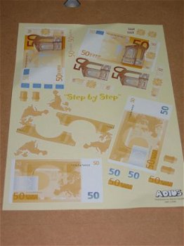 3D knipvel (A4) --- ADIOS SBS u1006 --- 50 EURO BILJETTEN - 1
