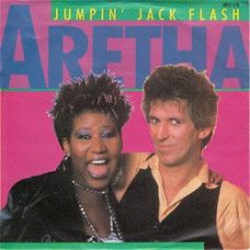 VINYLSINGLE * ARETHA FRANKLIN & KEITH RICHARDS* JUMPIN'JACK