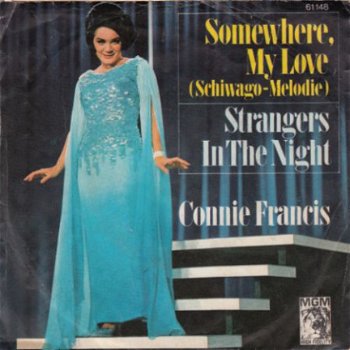 VINYLSINGLE * CONNIE FRANCIS * SOMEWHERE MY LOVE *GERMANY 7