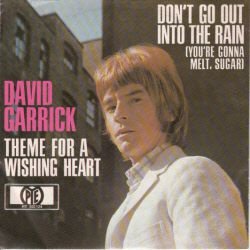 VINYLSINGLE * DAVID GARRICK * DON'T GO OUT INTO THE RAIN * - 1