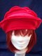 hippe hoed rood torentje red hat pet baret in grijs en paars - 2 - Thumbnail