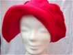 hippe hoed rood torentje red hat pet baret in grijs en paars - 4 - Thumbnail