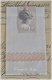 Vintage pergamijn loonzakje met kaartje, kantje & splitpen - 1 - Thumbnail