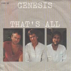 VINYLSINGLE * GENESIS * THAT'S ALL * GERMANY 7