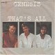 VINYLSINGLE * GENESIS * THAT'S ALL * GERMANY 7