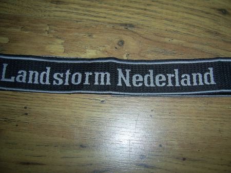 Naamband Landstorm Nederland mdl WO2 - nr. 1
