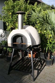 Nieuwe pizza-oven AMALFI 70 black front/extra geïsoleerd - 1