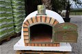 Pizza-oven/LIVORNO90 cm met hoge deur/rookafvoer voorzijde - 4 - Thumbnail
