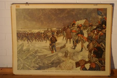 Franse troepen trekken over de Lek, 15 januari 1795. - 1