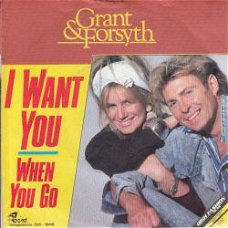 VINYLSINGLE *GRANT & FORSYTH * I WANT YOU  * HOLLAND 7"