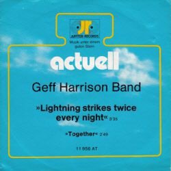 VINYLSINGLE * GEFF HARRISON BAND * LIGHTNING STIKES TWICE - 1