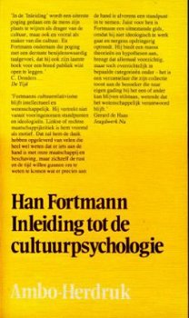 Han Fortmann; Inleiding tot de cultuurpsychologie - 1