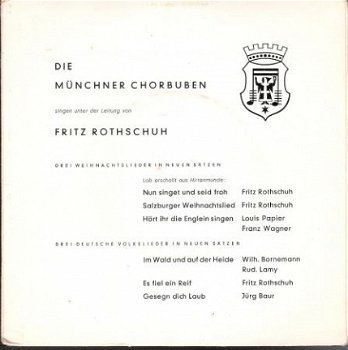 Die Münchner Chorbuben- EP vinyl jaren 60 - 2