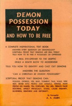 AA Allen; Demon Possession Today and how to be free - 1