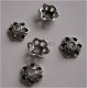 tibetaans zilver:bead caps 09 - 6x6 mm:50 voor 0,75 - 1 - Thumbnail