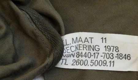 Handschoenen / Overwanten, Gevechts, Koninklijke Landmacht, maat: 11, 1978.(Nr.1) - 2