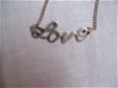 hippe LOVE ketting zilver ibiza boho lief valentijn kado - 1 - Thumbnail