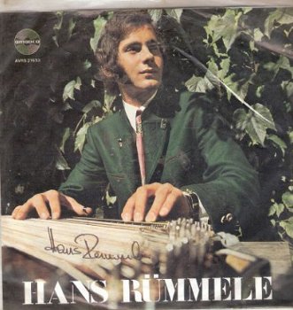 Hans Rümmele – Zither – Vinyl single 1973 (signiert) RARE! - 1