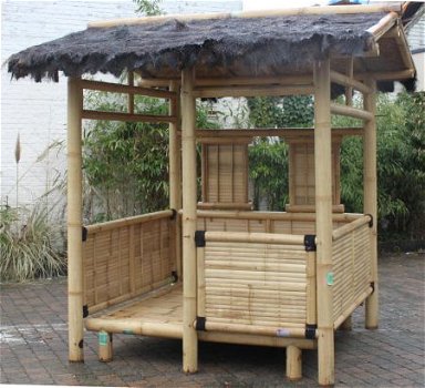 Bamboe patio tuinhuis gazebo small - 1