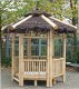 Bamboe patio tuinhuis gazebo small - 1 - Thumbnail