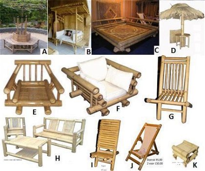 Colonial Bamboo Bamboo Garden Lounge meubles. - 1