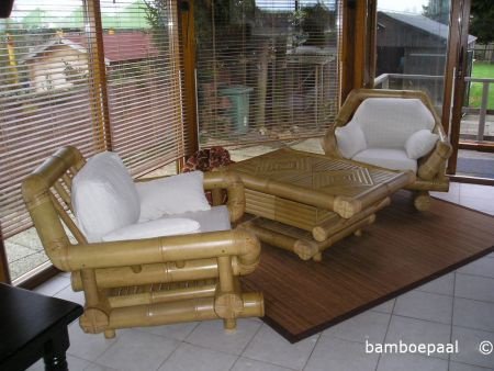 Bamboo meubles de jardin salon Plantation. - 1