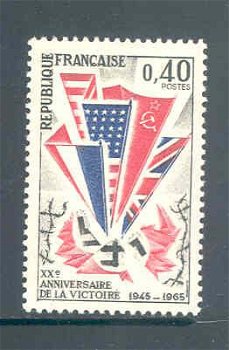 Frankrijk 1965 Anniv. de la Victoire postfris - 1