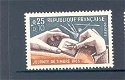 Frankrijk 1966 Journee du Timbre postfris - 1 - Thumbnail