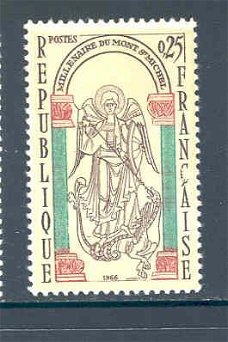 Frankrijk 1966 Mont-Saint-Michel postfris