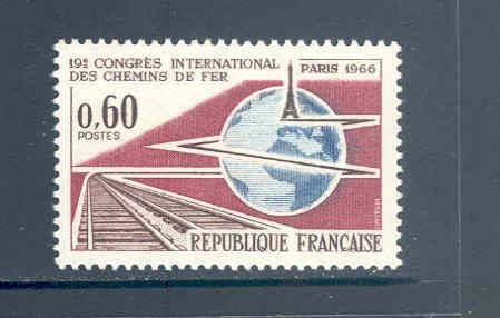 Frankrijk 1966 Congres Chemin de Fer / Treinen postfris - 1