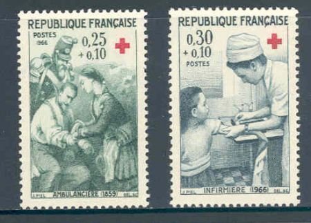 Frankrijk 1966 Croix-Rouge postfris - 1