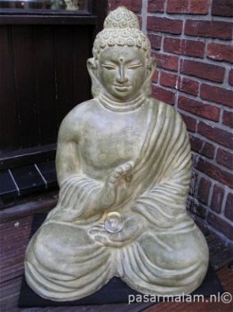 bamboepaal budha beelden Budha,boedha Keramieken beelden - 1