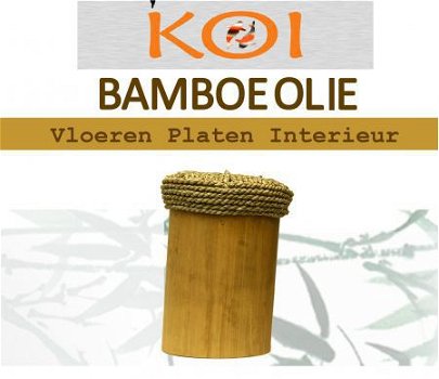 Bamboe vloerbedekking op de rol - 2 meter breed. - 1