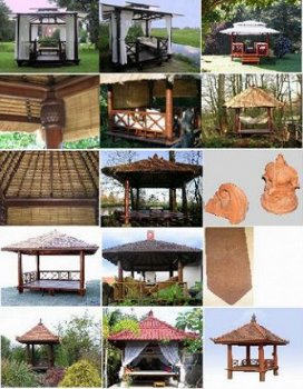 bamboepaal Gazebo aanbieding. - 1