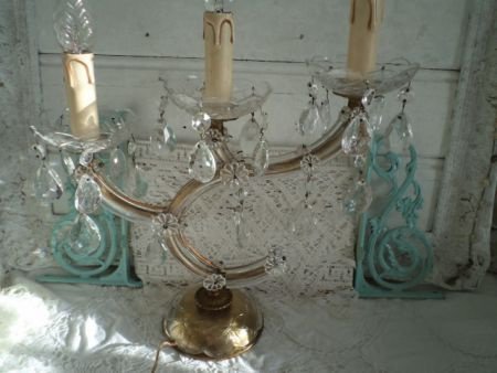 Prachtige 3-armige staande Marie Therese lamp - Afbeelding 4
