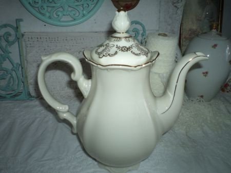 Barok koffiepot creme met goud Bavaria - Afbeelding 3