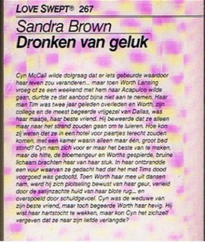 Sandra Brown = Dronken van geluk - loveswept 267 - 2