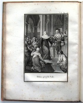 Lettres d'Héloïse et d'Abbelard 1796 HC Set van 3 met 8 grav - 1