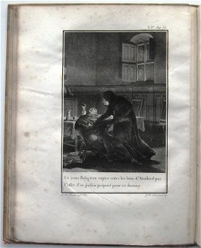 Lettres d'Héloïse et d'Abbelard 1796 HC Set van 3 met 8 grav - 4